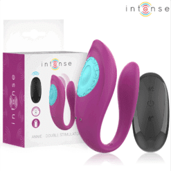 Comprar INTENSE - ANNIE ESTIMULADOR & VIBRADOR FORMA DE U MORADO CONTROL REMOTO al mejor precio - Envíos Discretos