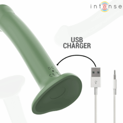 Comprar INTENSE - BECCA VIBRADOR CON VENTOSA 10 VIBRACIONES VERDE CONTROL REMOTO al mejor precio - Envíos Discretos