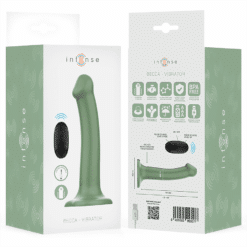 Comprar INTENSE - BECCA VIBRADOR CON VENTOSA 10 VIBRACIONES VERDE CONTROL REMOTO al mejor precio - Envíos Discretos