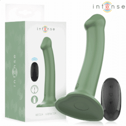 Comprar INTENSE - BECCA VIBRADOR CON VENTOSA 10 VIBRACIONES VERDE CONTROL REMOTO al mejor precio - Envíos Discretos