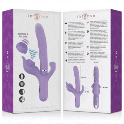 Comprar INTENSE - BILLIE VIBRADOR MULTIFUNCIÓN RECARGABLE ONDAS ESTIMULADORAS CON PULSADOR MORADO al mejor precio - Envíos Discretos