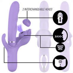 Comprar INTENSE - BILLIE VIBRADOR MULTIFUNCIÓN RECARGABLE ONDAS ESTIMULADORAS CON PULSADOR MORADO al mejor precio - Envíos Discretos