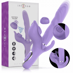 Comprar INTENSE - BILLIE VIBRADOR MULTIFUNCIÓN RECARGABLE ONDAS ESTIMULADORAS CON PULSADOR MORADO al mejor precio - Envíos Discretos