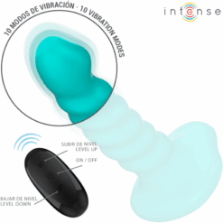 Comprar INTENSE - BUFFY VIBRADOR TALLA S DISEÑO EN ESPIRAL 10 VIBRACIONES AZUL CONTROL REMOTO al mejor precio - Envíos Discretos