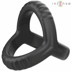 Comprar INTENSE - CARSON ANILLO DOBLE PARA PENE SILICONA NEGRO MODELO 4 al mejor precio - Envíos Discretos