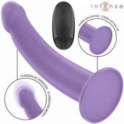 Comprar INTENSE - EDDIE VIBRADOR 17,5 CM 10 VIBRACIONES MORADO CONTROL REMOTO al mejor precio - Envíos Discretos