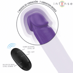 Comprar INTENSE - GUNTER DILDO DOBLE VIBRADOR 40 CM MORADO CONTROL REMOTO al mejor precio - Envíos Discretos
