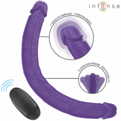 Comprar INTENSE - GUNTER DILDO DOBLE VIBRADOR 40 CM MORADO CONTROL REMOTO al mejor precio - Envíos Discretos