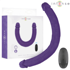 Comprar INTENSE - GUNTER DILDO DOBLE VIBRADOR 40 CM MORADO CONTROL REMOTO al mejor precio - Envíos Discretos