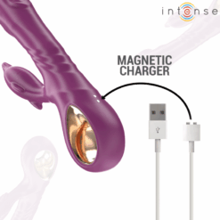 Comprar INTENSE - HALLE VIBRADOR MULTIFUNCIÓN CON LENGUA ESTIMULADORA EN FORMA DE DELFÍN MORADO al mejor precio - Envíos Discretos