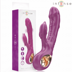 Comprar INTENSE - HALLE VIBRADOR MULTIFUNCIÓN CON LENGUA ESTIMULADORA EN FORMA DE DELFÍN MORADO al mejor precio - Envíos Discretos
