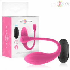 Comprar INTENSE - JANICE VIBRADOR U DOBLE ESTIMULACIÓN 10 VIBRACIONES ROSA CONTROL REMOTO al mejor precio - Envíos Discretos