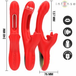 Comprar INTENSE - JESSICA VIBRADOR MULTIFUNCIÓN ESTIMULACIÓN CLÍTORIS 24.8 CM ROJO al mejor precio - Envíos Discretos
