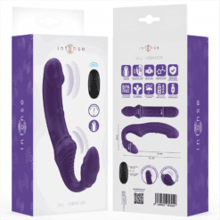Comprar INTENSE - JILL VIBRADOR DOBLE 20 CM VIOLETA CONTROL REMOTO al mejor precio - Envíos Discretos