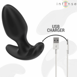 Comprar INTENSE - JOEY PLUG ANAL 10 VIBRACIONES NEGRO CONTROL REMOTO al mejor precio - Envíos Discretos
