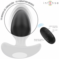 Comprar INTENSE - JOEY PLUG ANAL 10 VIBRACIONES NEGRO CONTROL REMOTO al mejor precio - Envíos Discretos