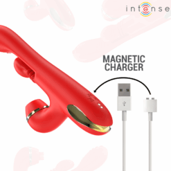 Comprar INTENSE - KATY ESTIMULADOR CLÍTORIS MULTIFUNCIÓN 4 CABEZALES INTERCAMBIABLES ROJO al mejor precio - Envíos Discretos