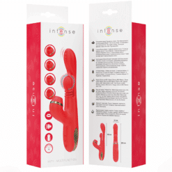 Comprar INTENSE - KATY ESTIMULADOR CLÍTORIS MULTIFUNCIÓN 4 CABEZALES INTERCAMBIABLES ROJO al mejor precio - Envíos Discretos
