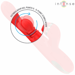 Comprar INTENSE - KATY ESTIMULADOR CLÍTORIS MULTIFUNCIÓN 4 CABEZALES INTERCAMBIABLES ROJO al mejor precio - Envíos Discretos