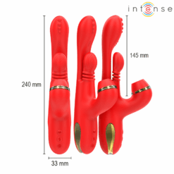 Comprar INTENSE - KATY ESTIMULADOR CLÍTORIS MULTIFUNCIÓN 4 CABEZALES INTERCAMBIABLES ROJO al mejor precio - Envíos Discretos