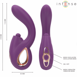 Comprar INTENSE - LALI VIBRADOR PUNTO G MULTIFUNCIÓN ESTIMULACIÓN & EMPUJE & VIBRACIÓN MORADO al mejor precio - Envíos Discretos