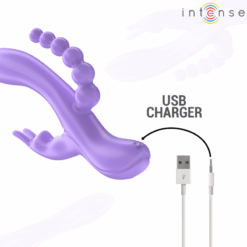 Comprar INTENSE - MIKO TRIPLE VIBRADOR RABBIT & ESTIMULADOR & ANAL 7 VIBRACIONES MORADO al mejor precio - Envíos Discretos