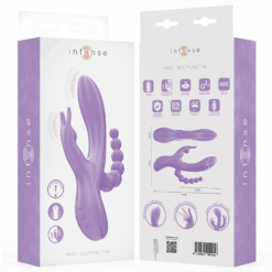 Comprar INTENSE - MIKO TRIPLE VIBRADOR RABBIT & ESTIMULADOR & ANAL 7 VIBRACIONES MORADO al mejor precio - Envíos Discretos