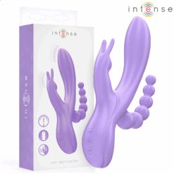 Comprar INTENSE - MIKO TRIPLE VIBRADOR RABBIT & ESTIMULADOR & ANAL 7 VIBRACIONES MORADO al mejor precio - Envíos Discretos