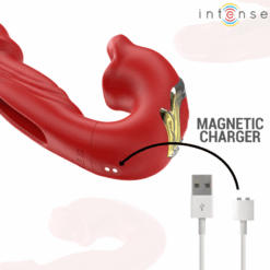 Comprar INTENSE - NATHY VIBRADOR DOBLE CON BOCA ESTIMULADORA MULTIFUNCIÓN ROJO al mejor precio - Envíos Discretos