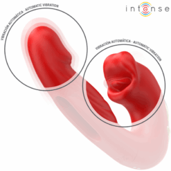 Comprar INTENSE - NATHY VIBRADOR DOBLE CON BOCA ESTIMULADORA MULTIFUNCIÓN ROJO al mejor precio - Envíos Discretos