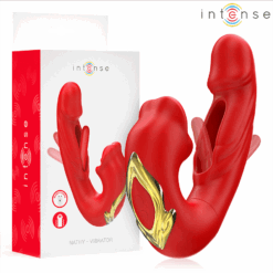Comprar INTENSE - NATHY VIBRADOR DOBLE CON BOCA ESTIMULADORA MULTIFUNCIÓN ROJO al mejor precio - Envíos Discretos