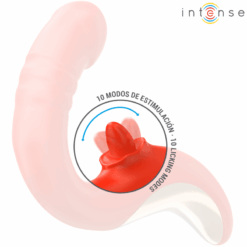 Comprar INTENSE - PAULINA VIBRADOR & ESTIMULADOR EN FORMA DE U ROJO al mejor precio - Envíos Discretos