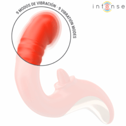 Comprar INTENSE - PAULINA VIBRADOR & ESTIMULADOR EN FORMA DE U ROJO al mejor precio - Envíos Discretos
