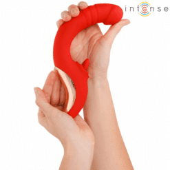 Comprar INTENSE - PAULINA VIBRADOR & ESTIMULADOR EN FORMA DE U ROJO al mejor precio - Envíos Discretos