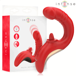 Comprar INTENSE - PAULINA VIBRADOR & ESTIMULADOR EN FORMA DE U ROJO al mejor precio - Envíos Discretos