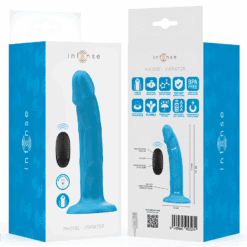 Comprar INTENSE - PHOEBE VIBRADOR REALÍSTICO 10 VIBRACIONES AZUL CONTROL REMOTO al mejor precio - Envíos Discretos