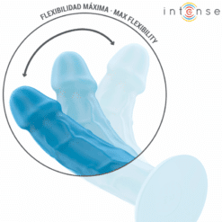 Comprar INTENSE - PHOEBE VIBRADOR REALÍSTICO 10 VIBRACIONES AZUL CONTROL REMOTO al mejor precio - Envíos Discretos
