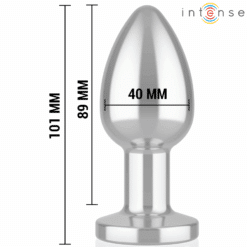 Comprar INTENSE - PLUG ANAL 10 VIBRACIONES METAL CON CONTROL REMOTO L al mejor precio - Envíos Discretos