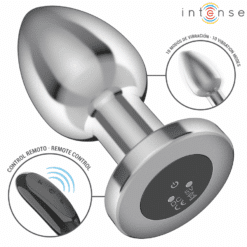 Comprar INTENSE - PLUG ANAL 10 VIBRACIONES METAL CON CONTROL REMOTO L al mejor precio - Envíos Discretos