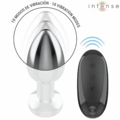 Comprar INTENSE - PLUG ANAL 10 VIBRACIONES METAL CON CONTROL REMOTO M al mejor precio - Envíos Discretos