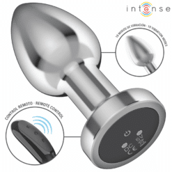Comprar INTENSE - PLUG ANAL 10 VIBRACIONES METAL CON CONTROL REMOTO M al mejor precio - Envíos Discretos