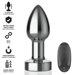 Comprar INTENSE - PLUG ANAL 10 VIBRACIONES METAL CON CONTROL REMOTO S al mejor precio - Envíos Discretos