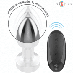 Comprar INTENSE - PLUG ANAL 10 VIBRACIONES METAL CON CONTROL REMOTO S al mejor precio - Envíos Discretos