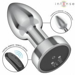 Comprar INTENSE - PLUG ANAL 10 VIBRACIONES METAL CON CONTROL REMOTO S al mejor precio - Envíos Discretos