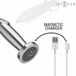 Comprar INTENSE - PLUG ANAL 10 VIBRACIONES METAL EN FORMA DE DILDO CON CONTROL REMOTO S al mejor precio - Envíos Discretos