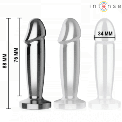 Comprar INTENSE - PLUG ANAL 10 VIBRACIONES METAL EN FORMA DE DILDO CON CONTROL REMOTO S al mejor precio - Envíos Discretos