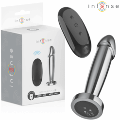 Comprar INTENSE - PLUG ANAL 10 VIBRACIONES METAL EN FORMA DE DILDO CON CONTROL REMOTO S al mejor precio - Envíos Discretos