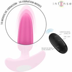 Comprar INTENSE - ROSS PLUG ANAL 10 VIBRACIONES ROSA CONTROL REMOTO al mejor precio - Envíos Discretos