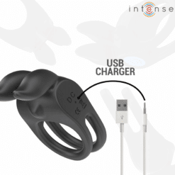Comprar INTENSE - SAM ANILLO DOBLE VIBRADOR PENE 10 VIBRACIONES NEGRO al mejor precio - Envíos Discretos