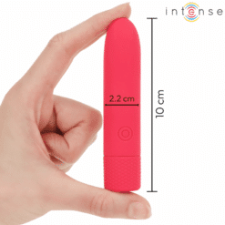 Comprar INTENSE - SYMONE BALA VIBRADORA RECARGABLE POR USB 8 VIBRACIONES ROJO 10 X 2.2 CM al mejor precio - Envíos Discretos